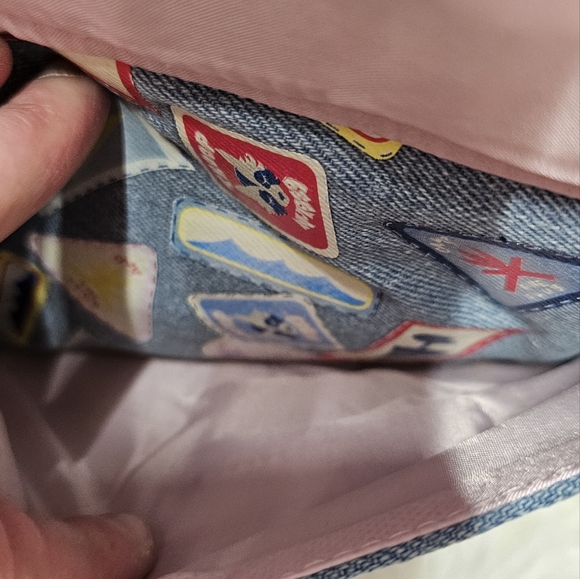 90s Barbie Avenue Denim Stamp Design Barbie Bag Purse Brand New Vintage - Picture 8 of 16